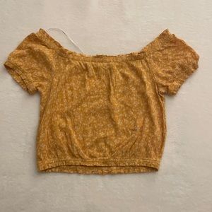 Tilly’s off the shoulder cropped shirt